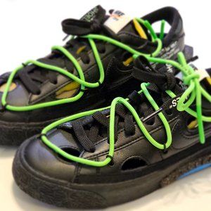 ✨ Iconic NIKE x Off-White Blazer Low in Black & Electro Green ✨